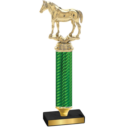 Value Green Carbon Fiber Horses Trophy