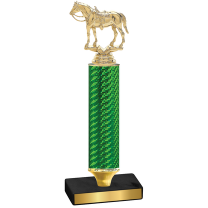 Value Green Carbon Fiber Horses Trophy