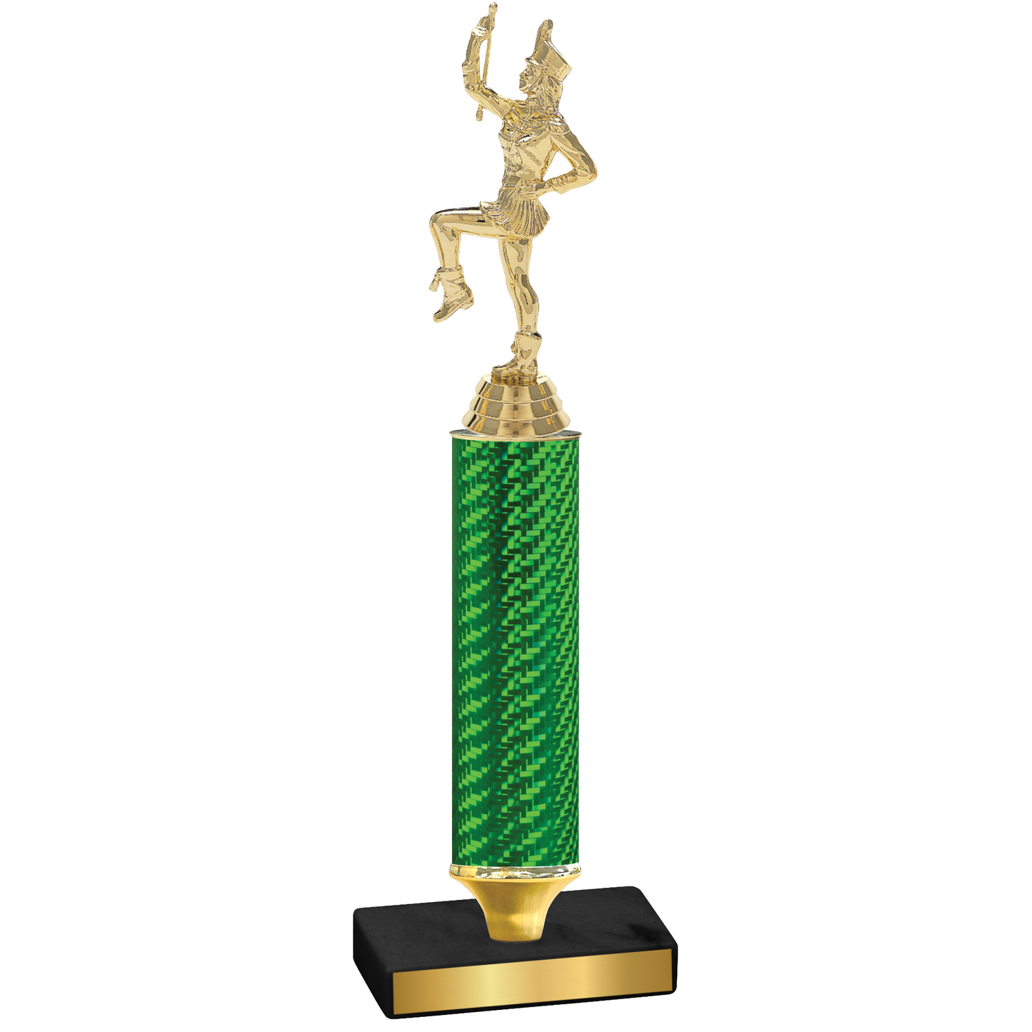 Value Green Carbon Fiber Majorette Trophy