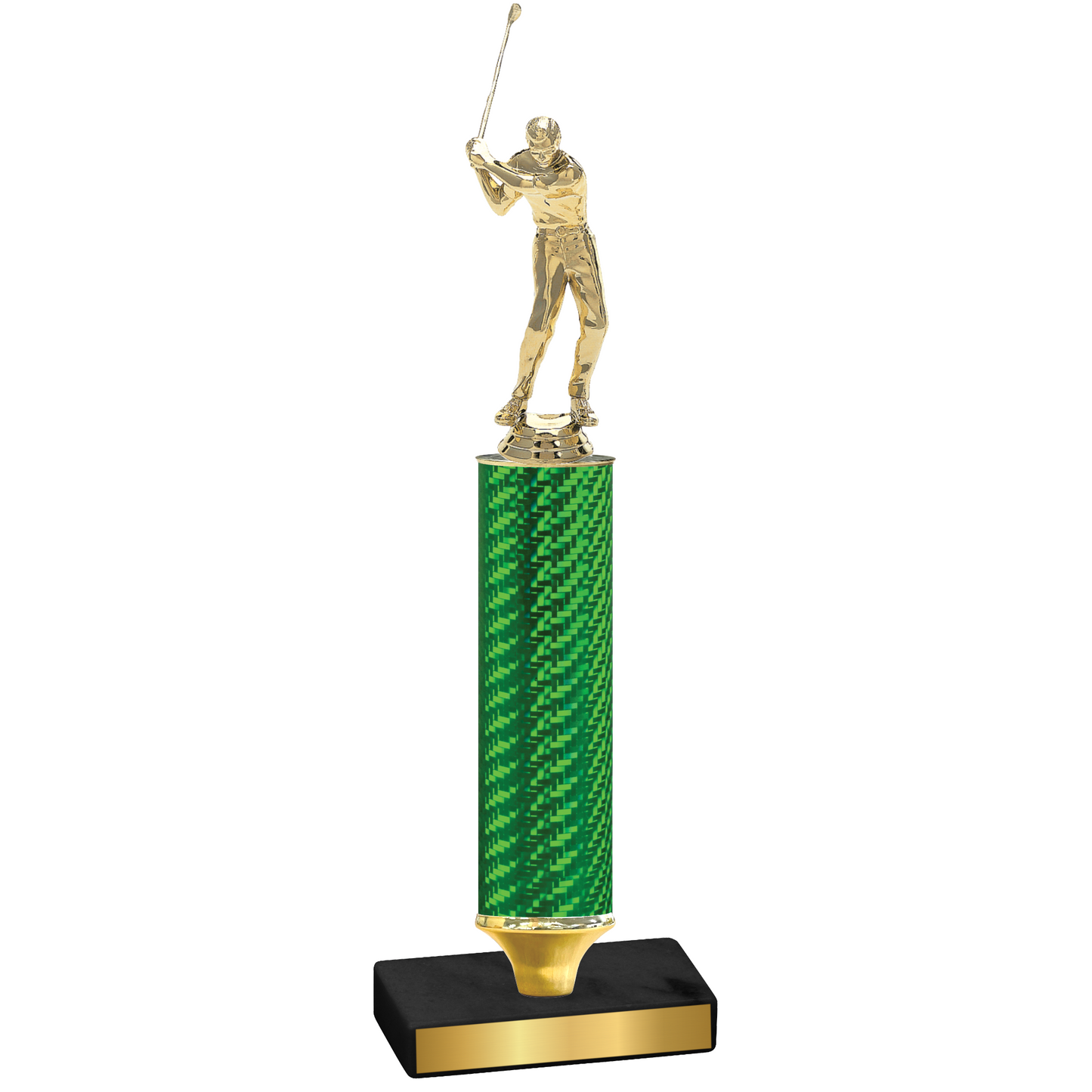 Value Green Carbon Fiber Golf Trophy