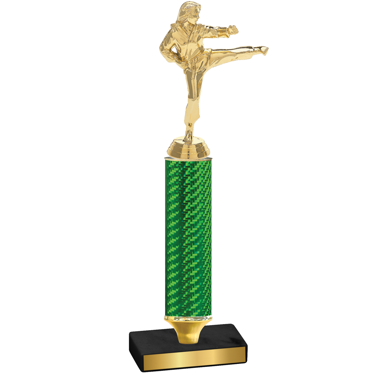 Value Green Carbon Fiber Karate Trophy