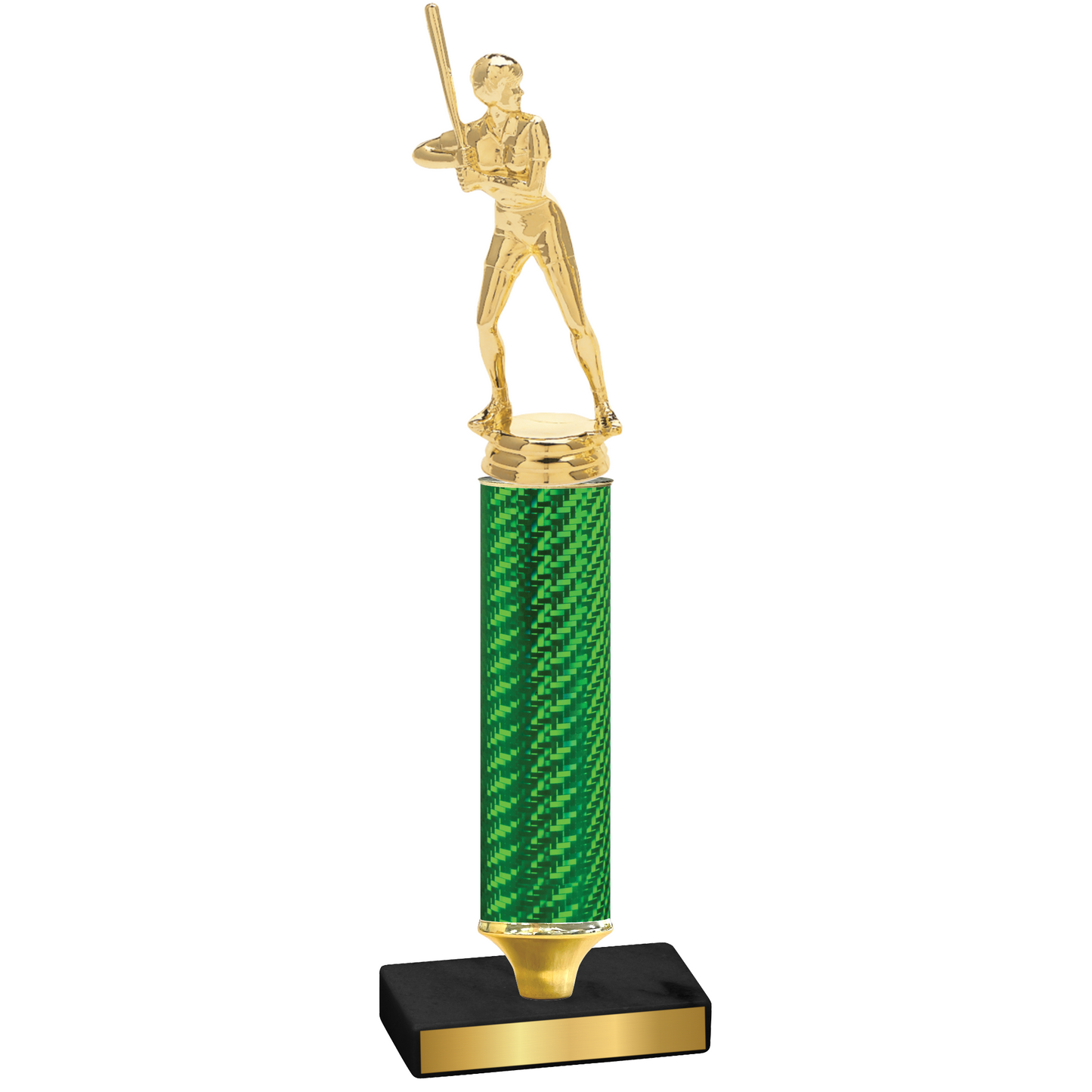 Value Green Carbon Fiber Softball Trophy