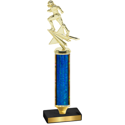 Value Blue Glacier Football Trophy