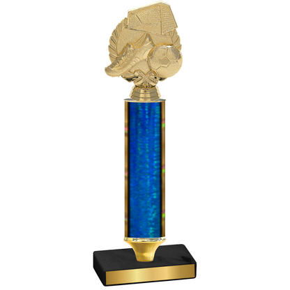 Value Blue Glacier Soccer Trophy