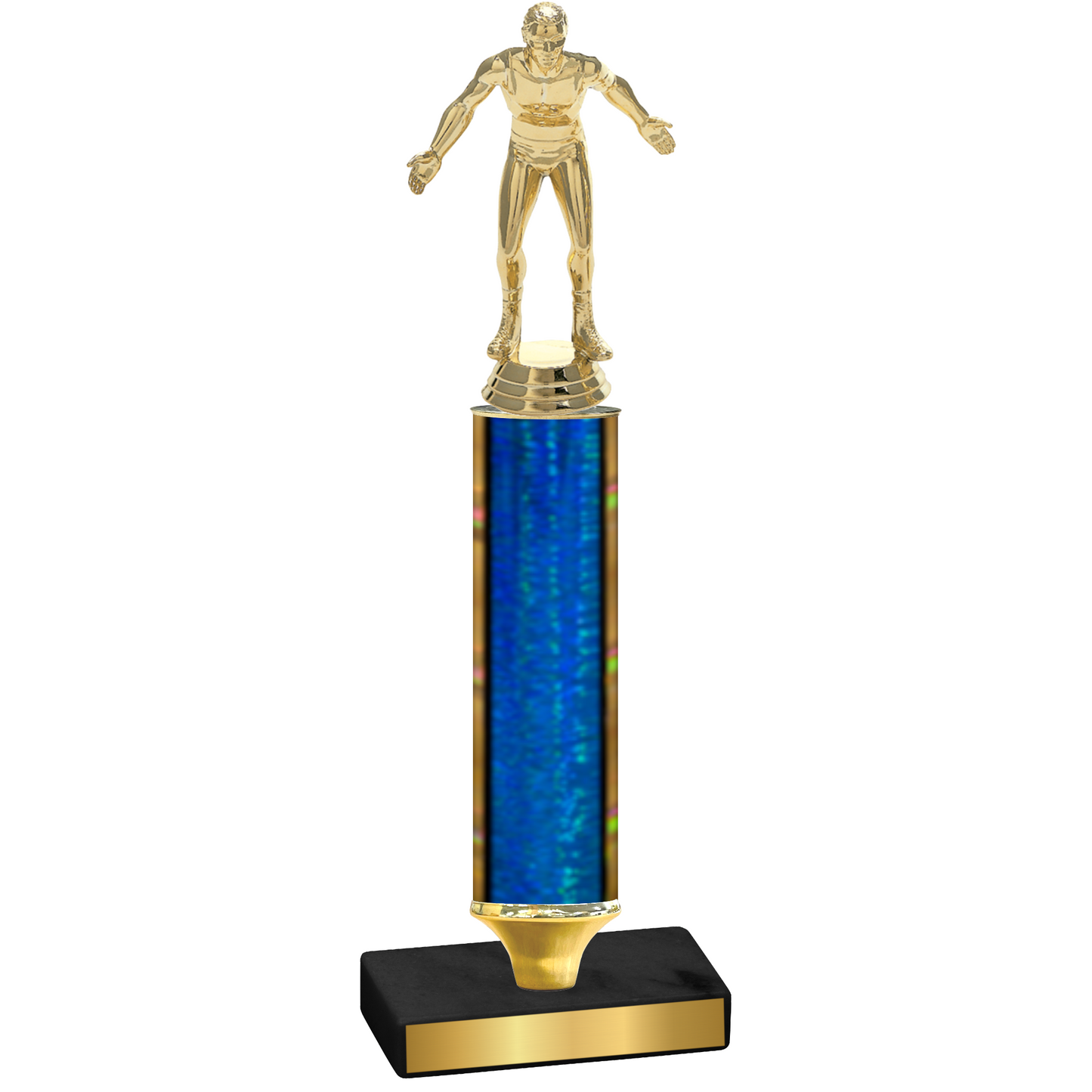 Value Blue Glacier Wrestling Trophy