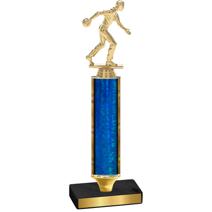 Value Blue Glacier Bowling Trophy