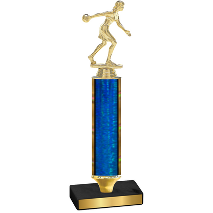 Value Blue Glacier Bowling Trophy