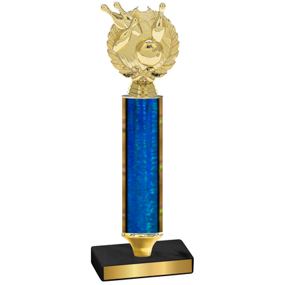 Value Blue Glacier Bowling Trophy