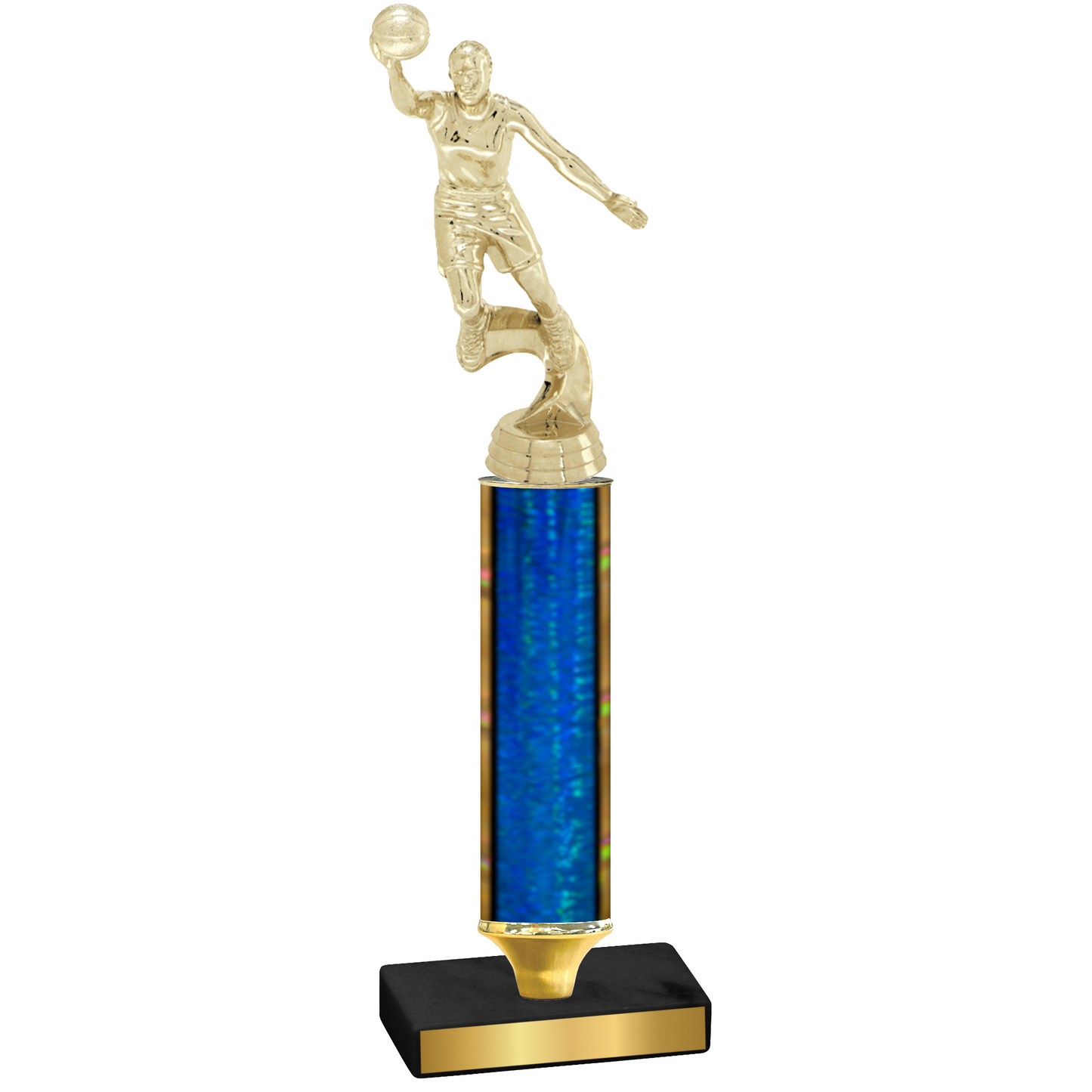 Value Blue Glacier Basketball Trophy