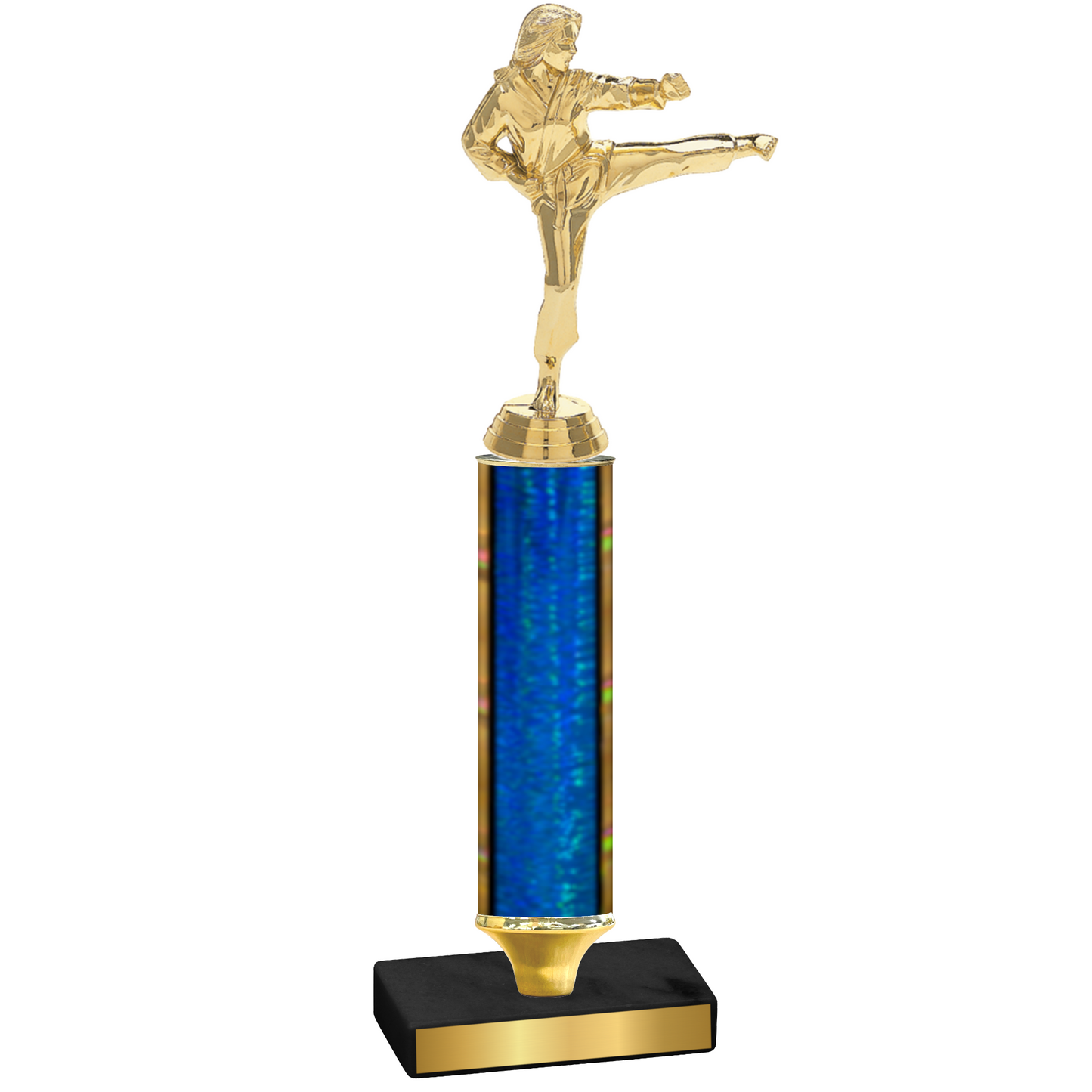 Value Blue Glacier Karate Trophy