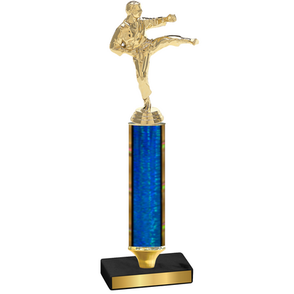 Value Blue Glacier Karate Trophy