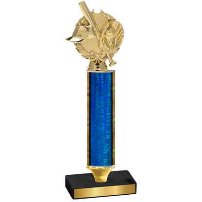 Value Blue Glacier Baseball Trophy