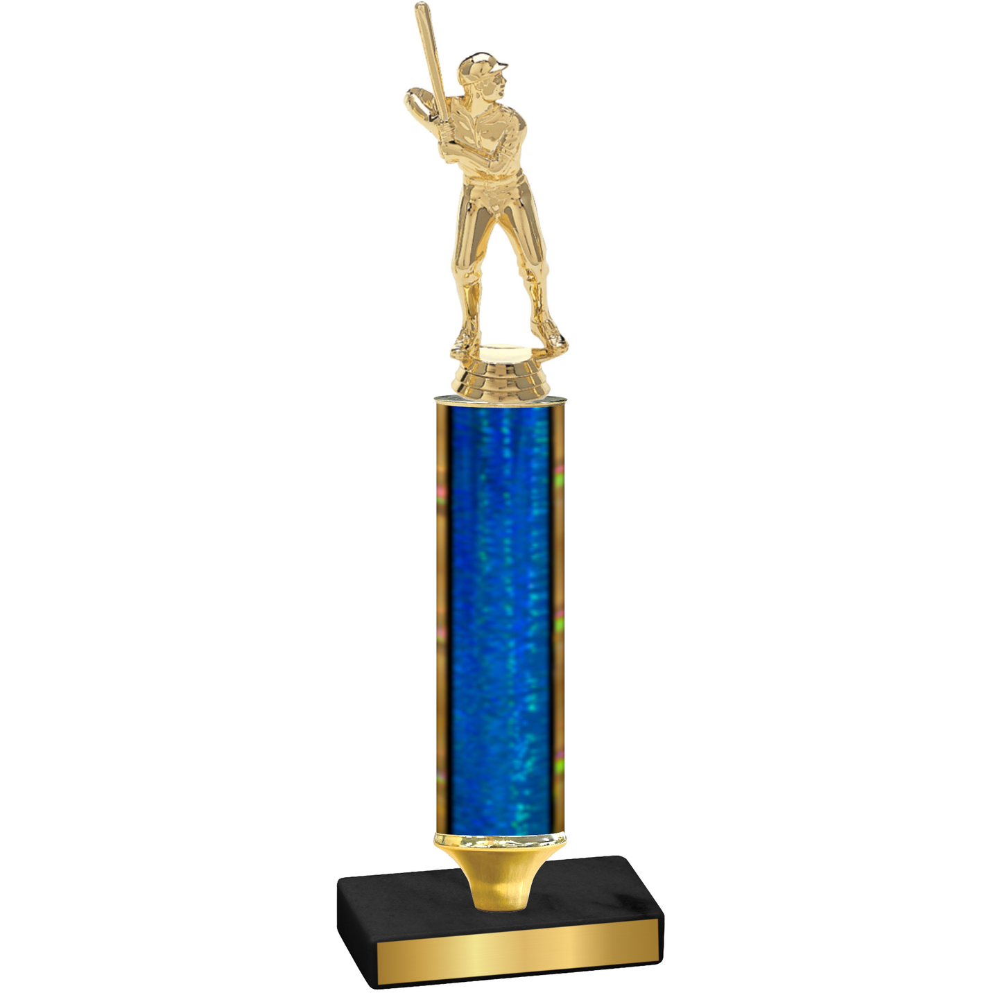 Value Blue Glacier Baseball Trophy