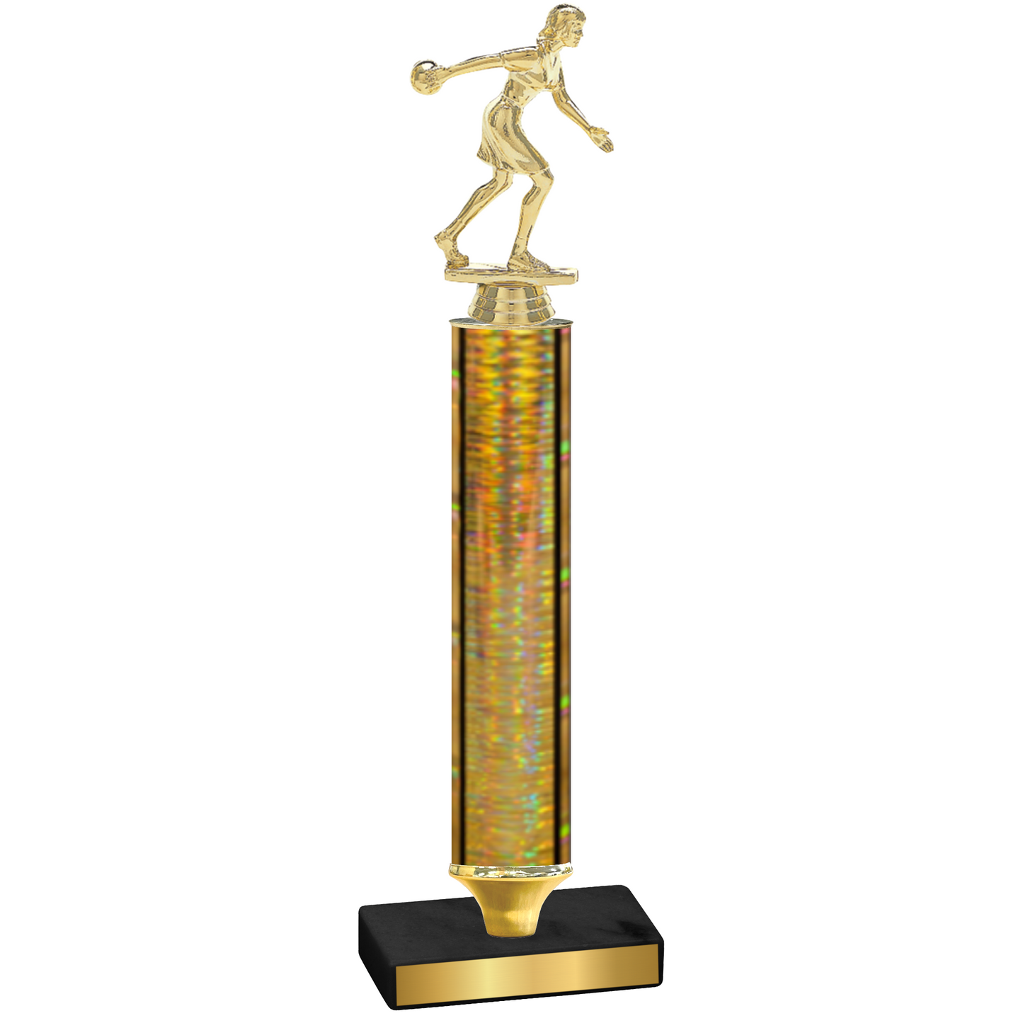 Value Gold Glacier Bowling Trophy