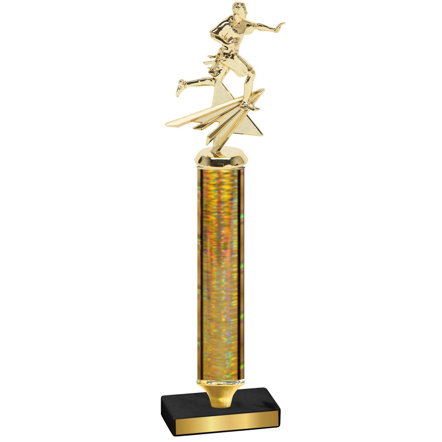 Value Gold Glacier Flag Football Trophy