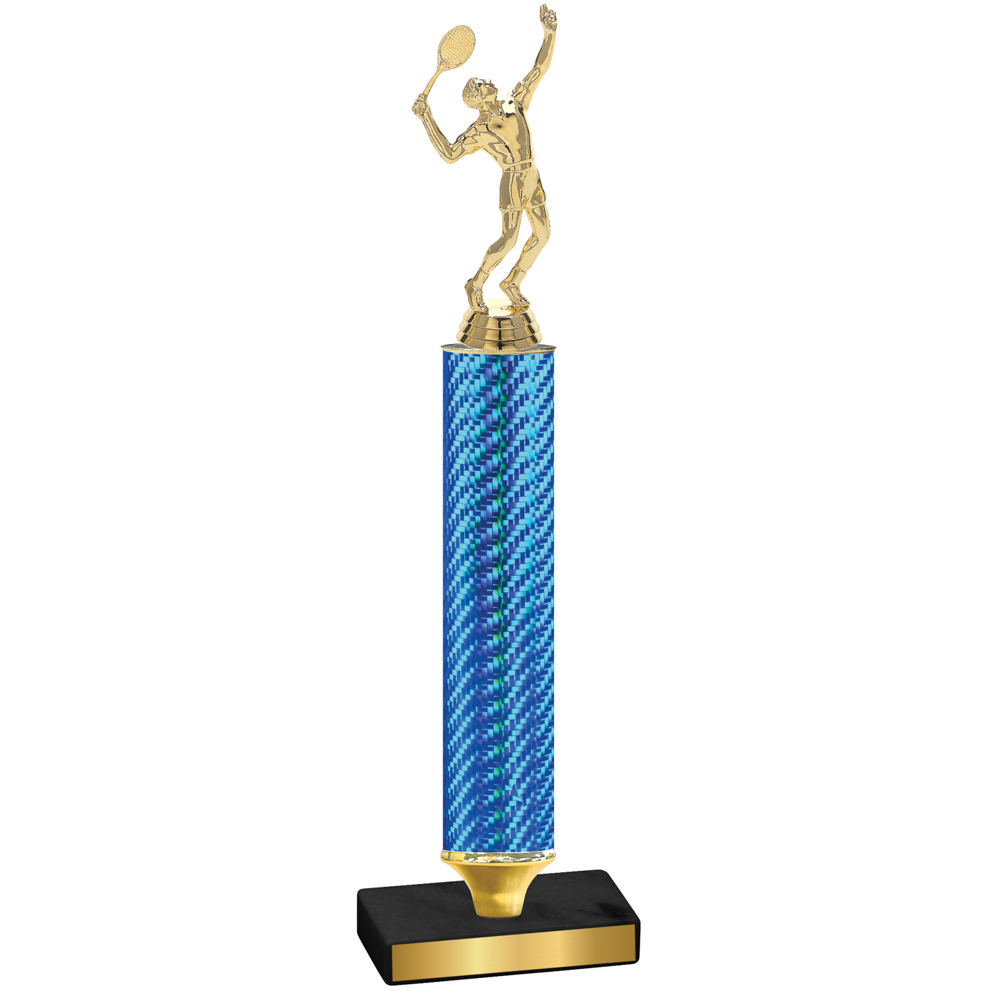 Value Blue Carbon Fiber Tennis Trophy