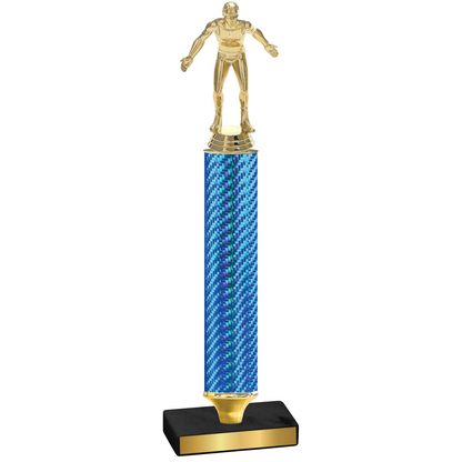 Value Blue Carbon Fiber Wrestling Trophy