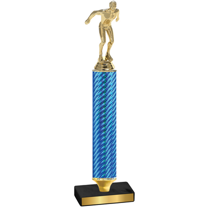 Value Blue Carbon Fiber Swimming Trophy