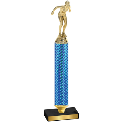 Value Blue Carbon Fiber Tennis Trophy