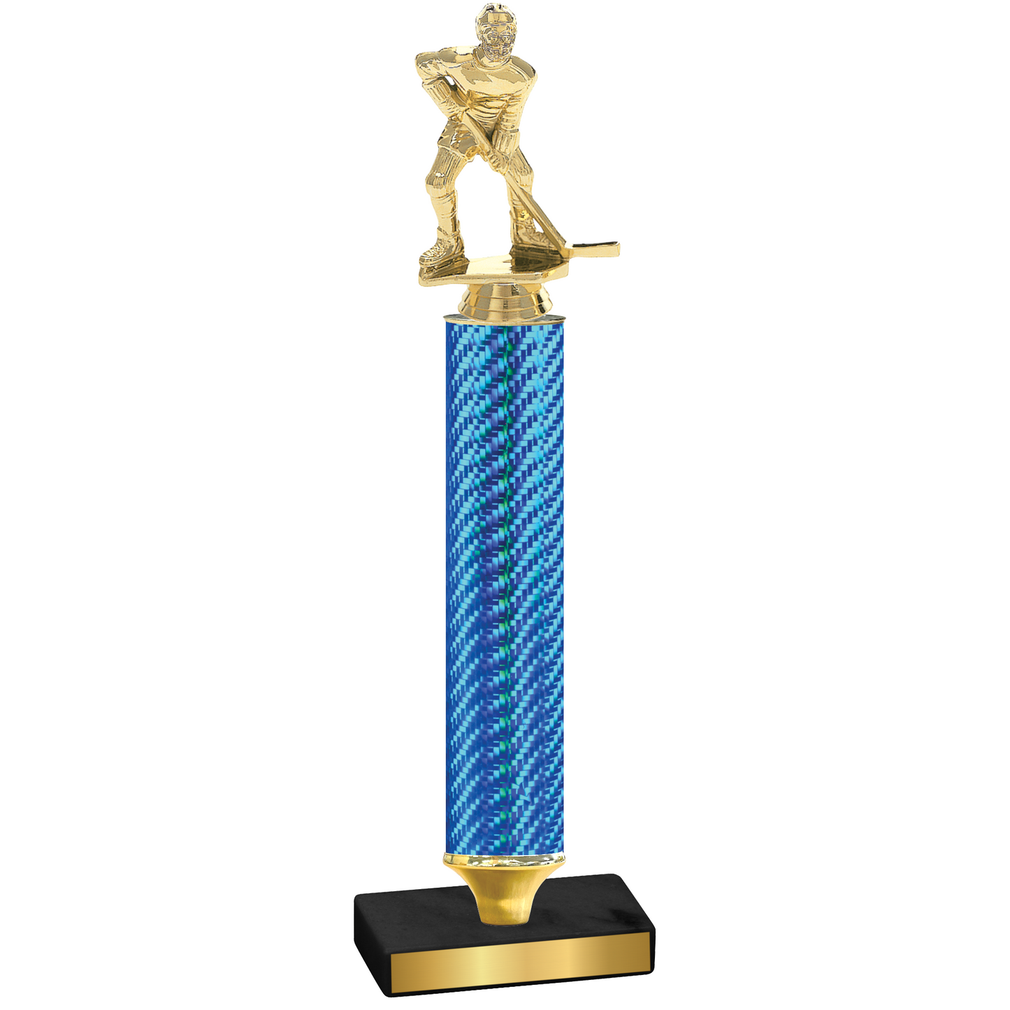 Value Blue Carbon Fiber Hockey Trophy