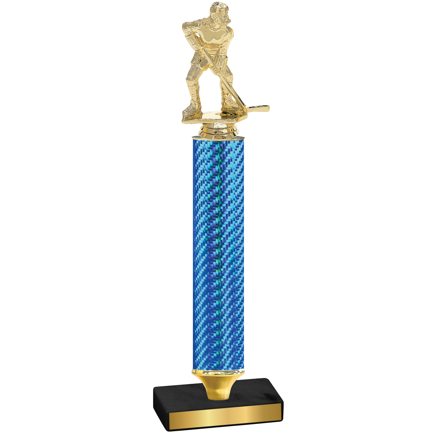 Value Blue Carbon Fiber Hockey Trophy