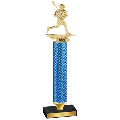 Value Blue Carbon Fiber Lacrosse Trophy