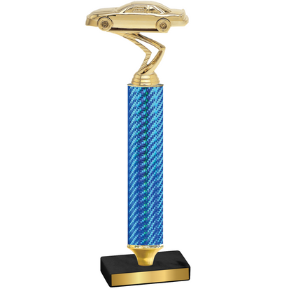 Value Blue Carbon Fiber Cars Trophy