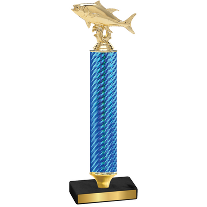 Value Blue Carbon Fiber Fishing Trophy