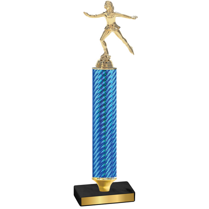 Value Blue Carbon Fiber Skater Trophy