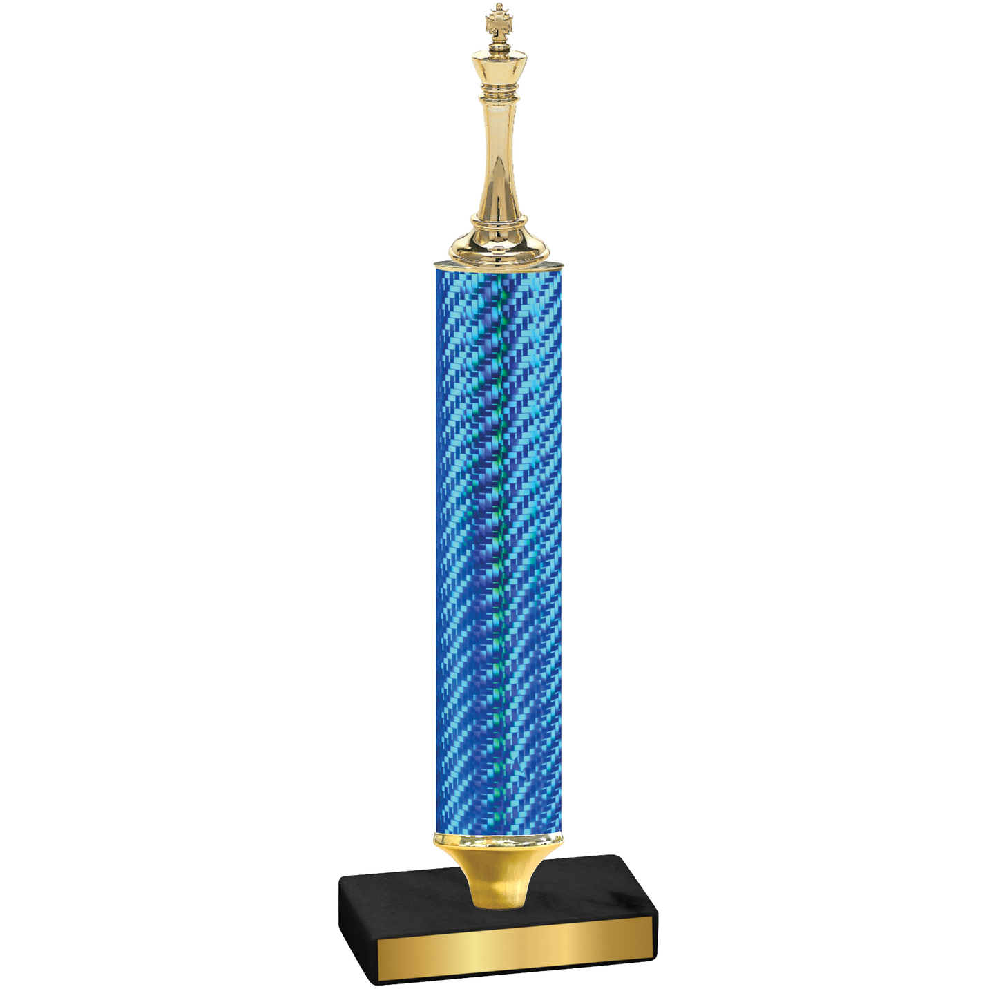 Value Blue Carbon Fiber Chess Trophy