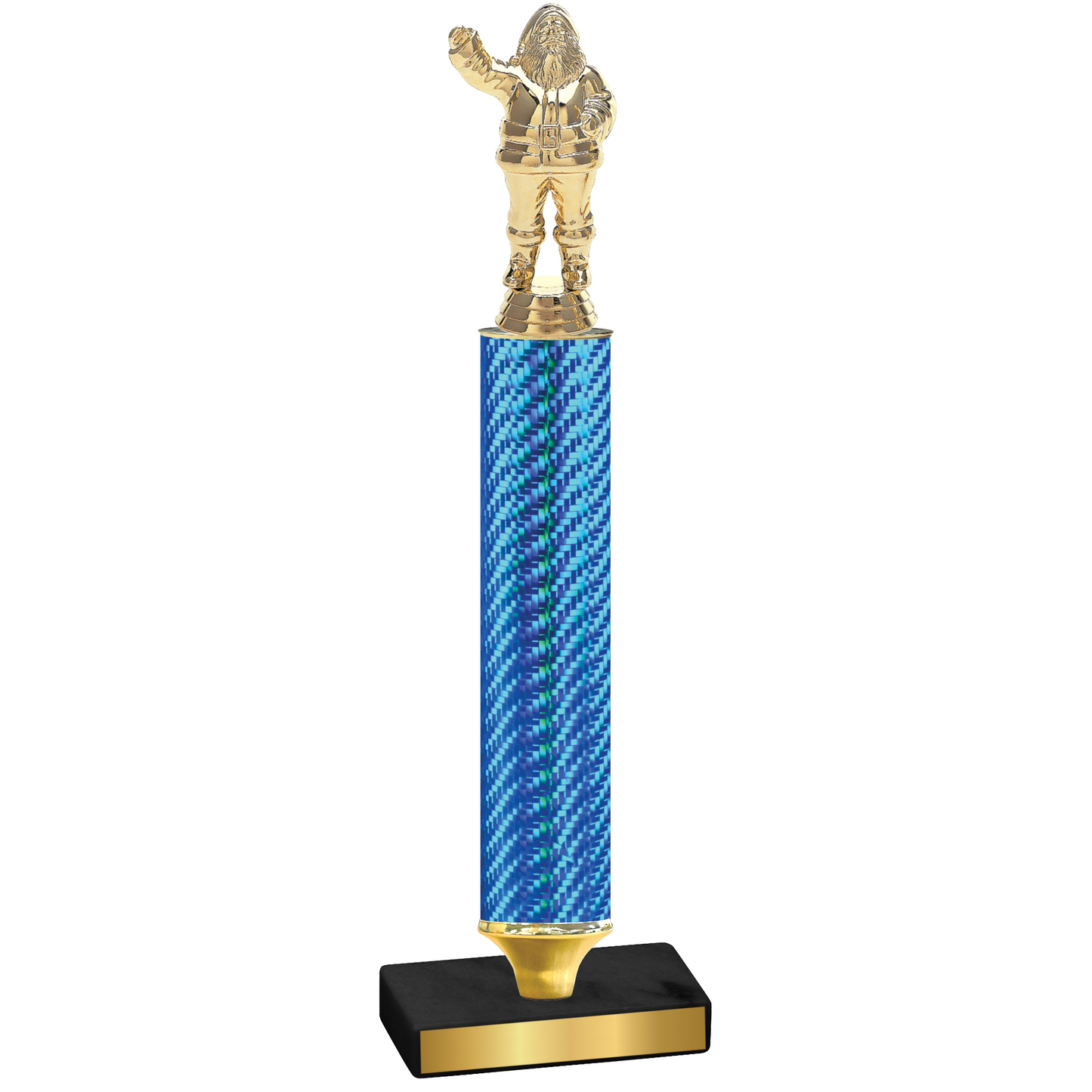 Value Blue Carbon Fiber Holiday Trophy