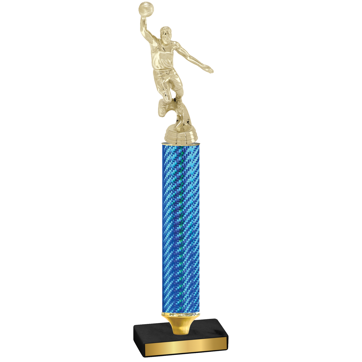 Value Blue Carbon Fiber Basketball Trophy