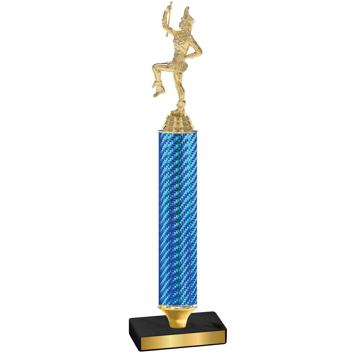 Value Blue Carbon Fiber Majorette Trophy