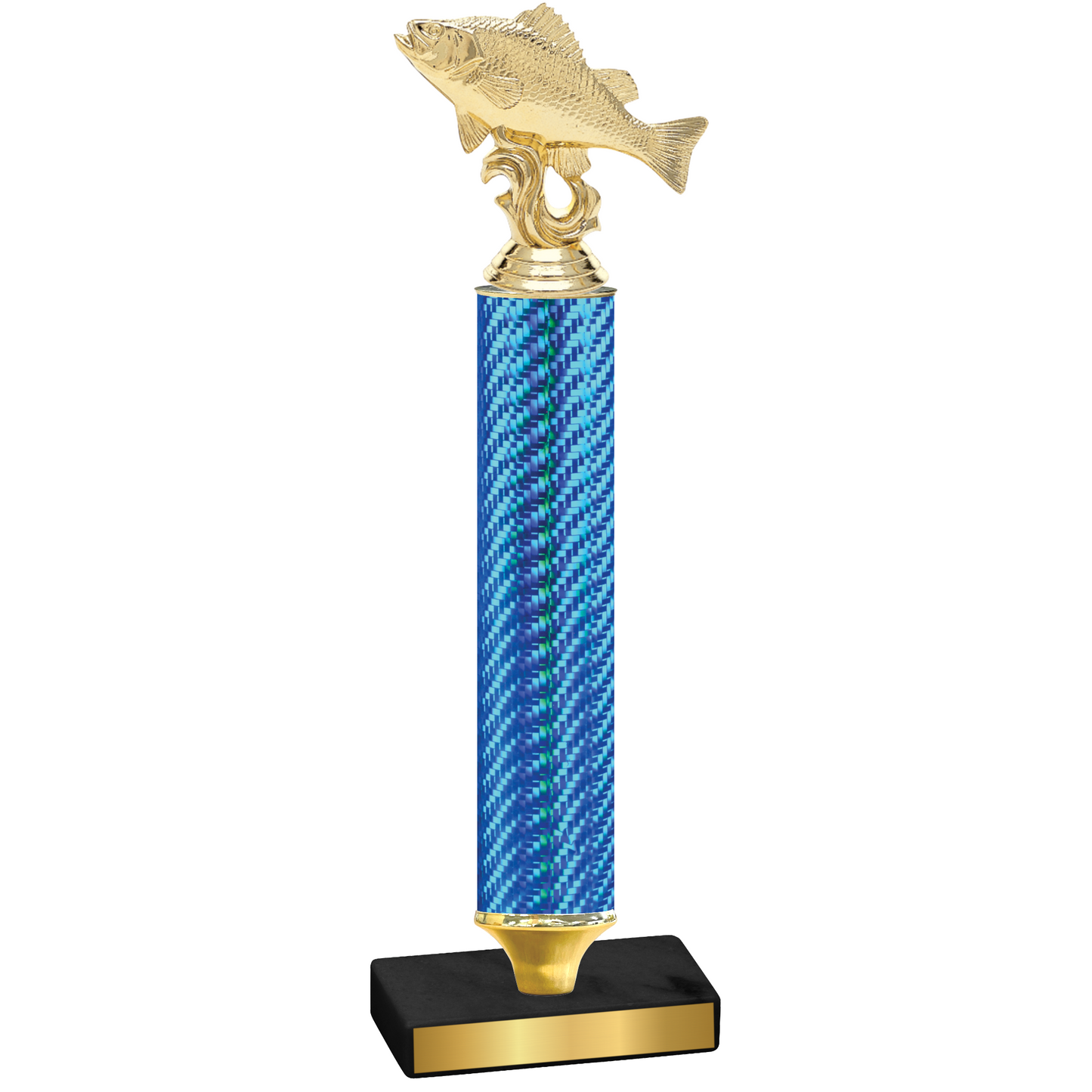 Value Blue Carbon Fiber Fishing Trophy