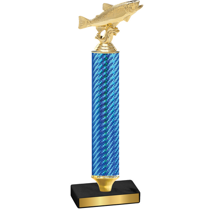 Value Blue Carbon Fiber Fishing Trophy