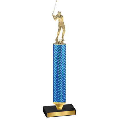 Value Blue Carbon Fiber Golf Trophy