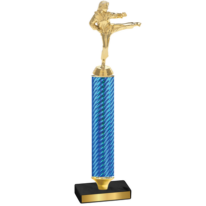 Value Blue Carbon Fiber Karate Trophy