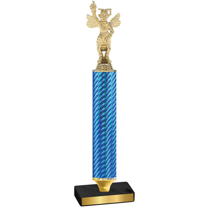 Value Blue Carbon Fiber Academics Trophy