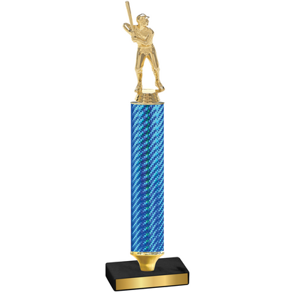 Value Blue Carbon Fiber Baseball Trophy