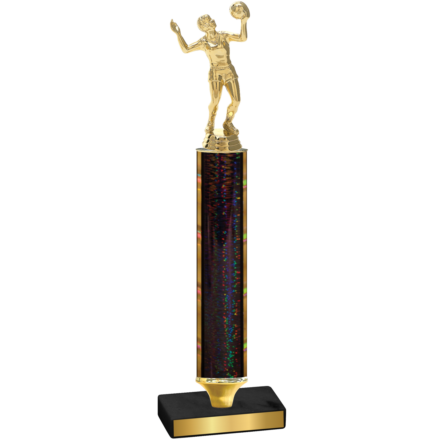 Value Black Glacier Volleyball Trophy