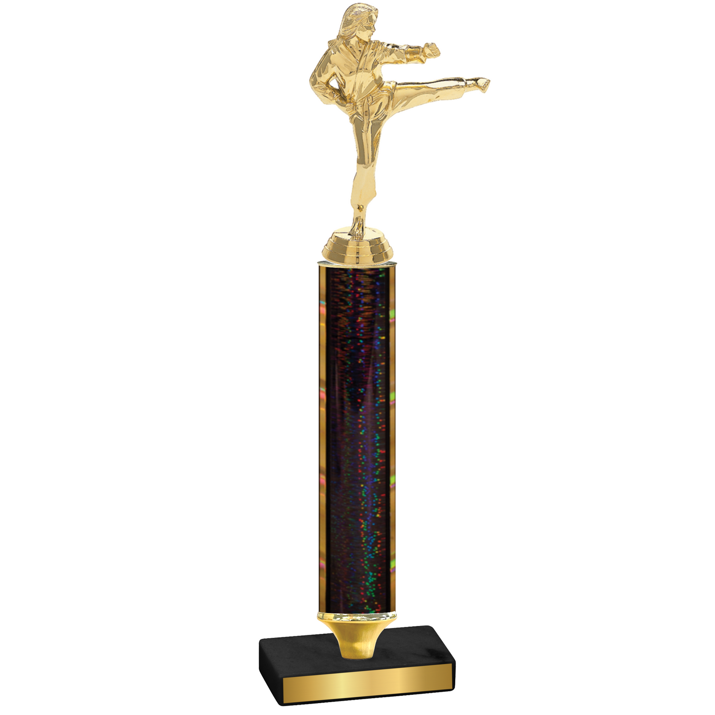 Value Black Glacier Karate Trophy