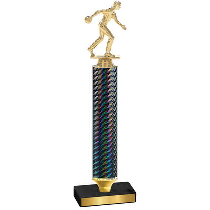 Value Black Carbon Fiber Bowling Trophy