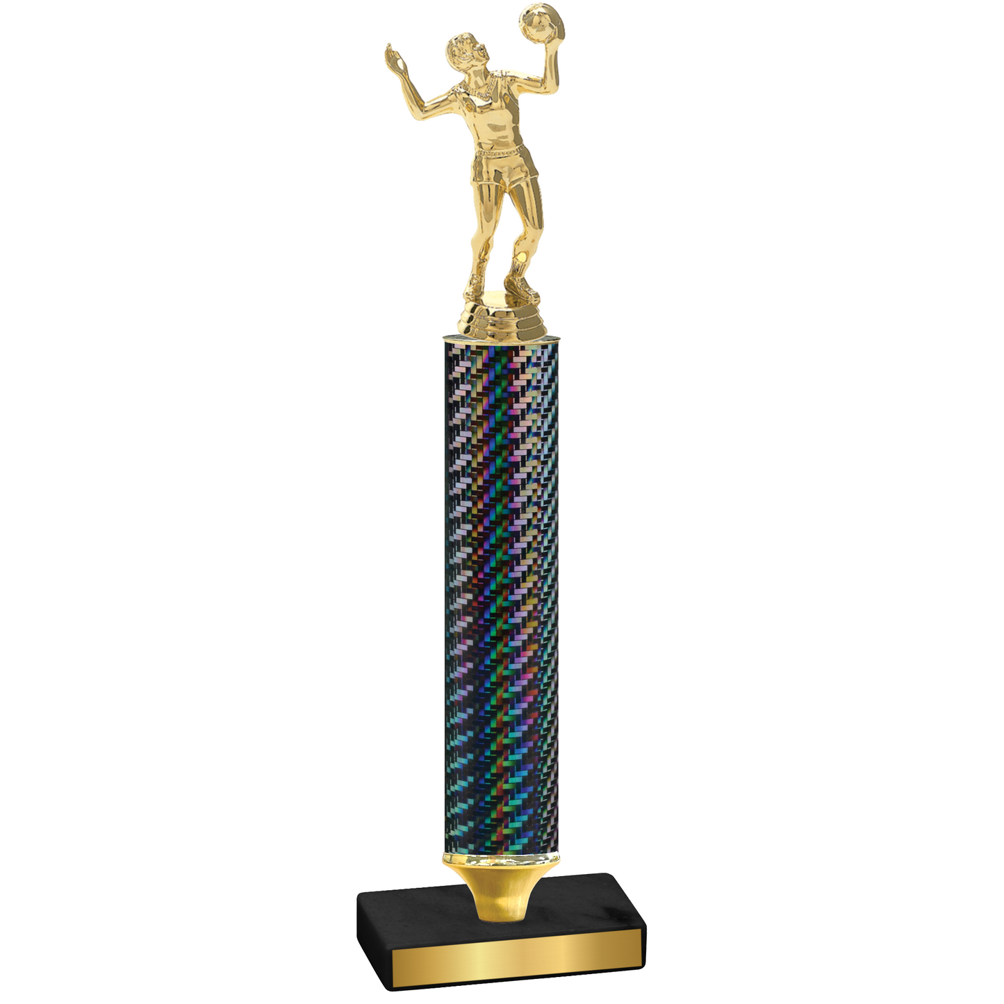 Value Black Carbon Fiber Volleyball Trophy