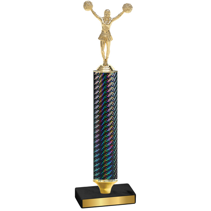 Value Black Carbon Fiber Cheerleading Trophy