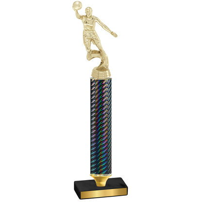 Value Black Carbon Fiber Basketball Trophy