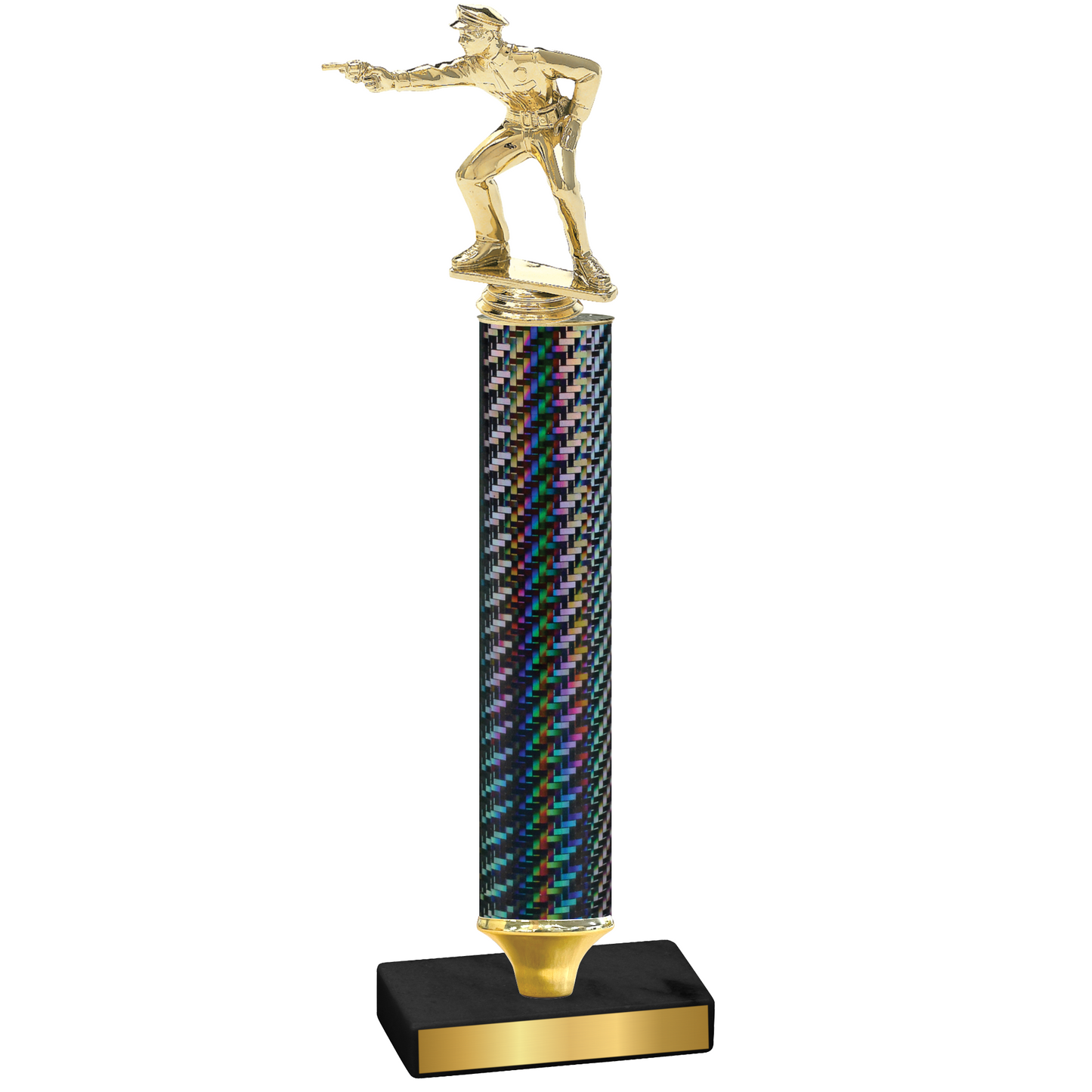 Value Black Carbon Fiber Shooter Trophy