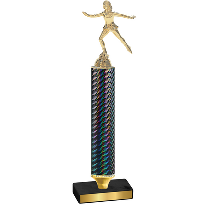 Value Black Carbon Fiber Skater Trophy