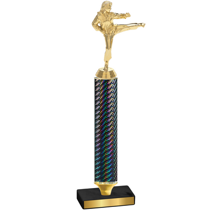 Value Black Carbon Fiber Karate Trophy