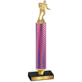 Value Pink Carbon Fiber Rugby Trophy
