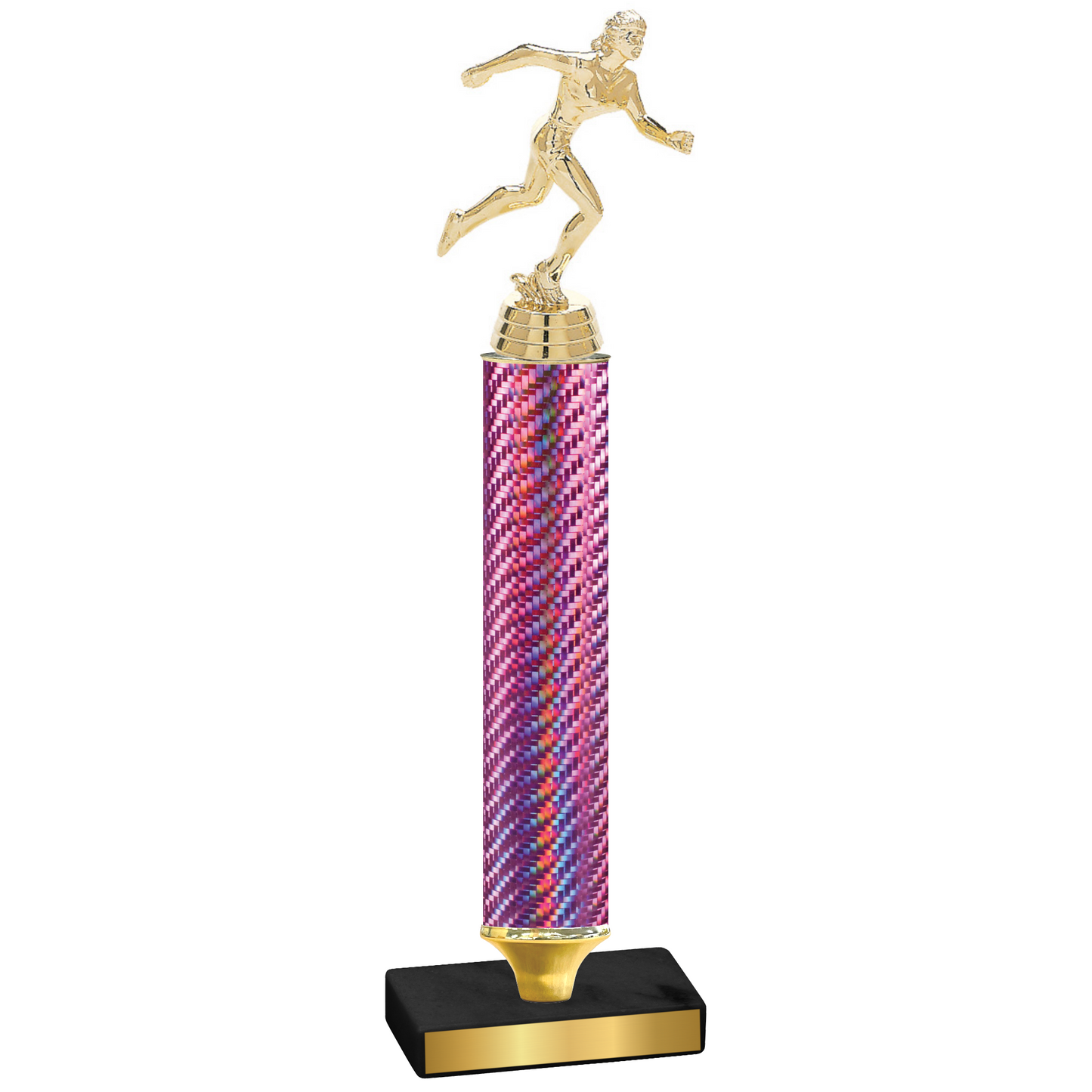 Value Pink Carbon Fiber Running Trophy